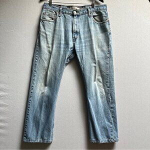 Vintage Levi’s 505 Straight Fit Light Blue Men's Jeans Sz 36